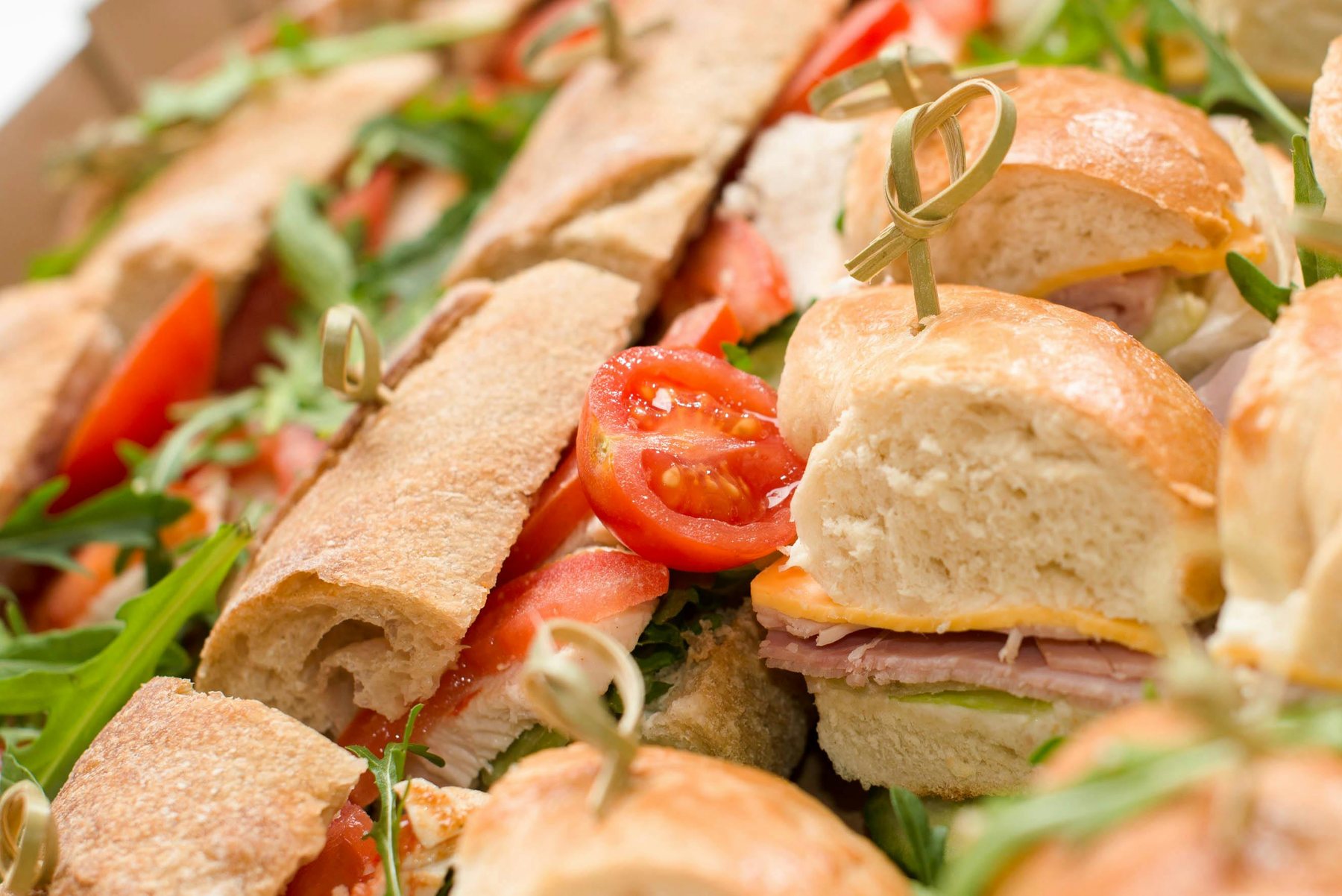 Large sandwich close-up